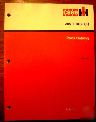 Case ih dealers 255 tractor parts catalog book manual