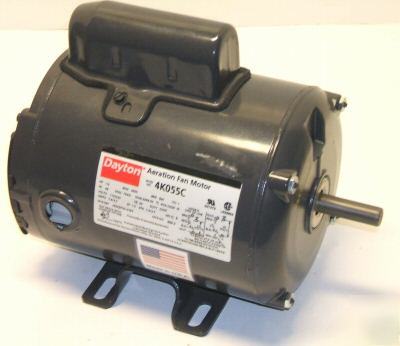Dayton capacitor-start fan motor 1/2 hp, 1PH 3450 rpm