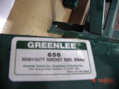 Greenlee 656 heavy duty ratchet reel stands 