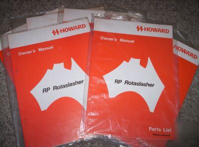 Howard rp rotaslasher ops & parts manual - mib
