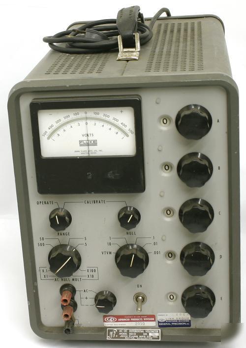 John fluke 803D differential ac-dc voltmeter vintage