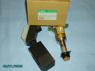 New * * ckd solenoid valve AB42-02-7-03HB 200/220VAC bnib