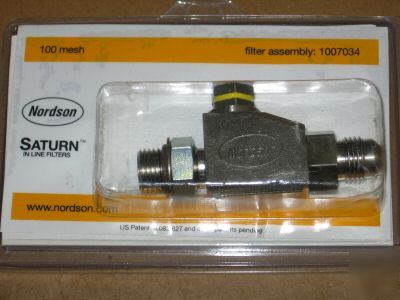 Nordson saturn inline filter assembly 1007034, 100 mesh
