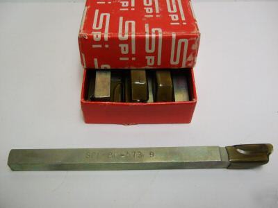 Spi carbidecut-off tool left h. 3/8SQ. shank box of 10