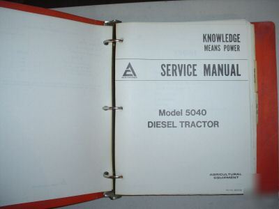 Allis chalmers 5040 diesel tractor service manual