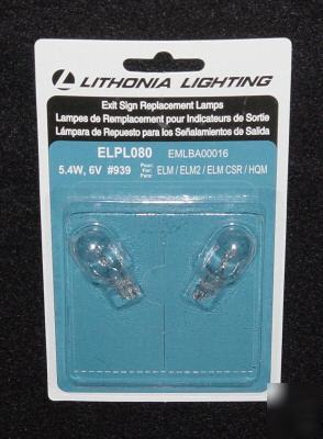 2-pack---exit sign replacement lamps--5.4W--6V--ELPL080
