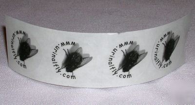 4-pack of urinal fly toilet decal targets, hanoi jane