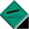 Compressed air sign-adh.vinyl-230X230MM(ha-043-ag)