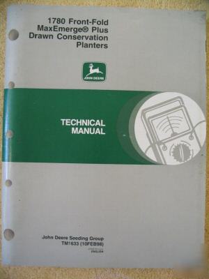 John deere 1780 fold conservation planter tech manual