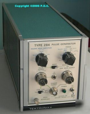 Tektronix 284 pulse generator &manual,cable,adapter wow