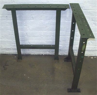 Benches  Tables on Work Bench Industrial Table Steel Legs 30 H X 28 W Pair
