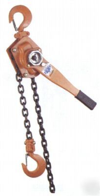 1-1/2 ton lever chain hoist/ratchet/comealong/winch 10'