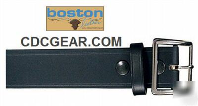 Boston leather garrison belt- basketweave/brass 38