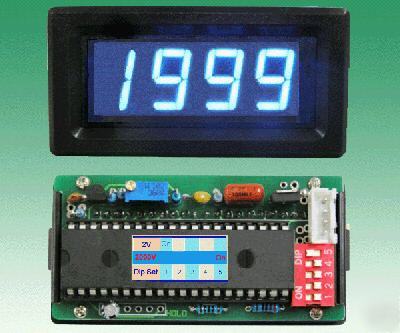 Dc 2000V blue led digital panel voltmeter w/ regulator