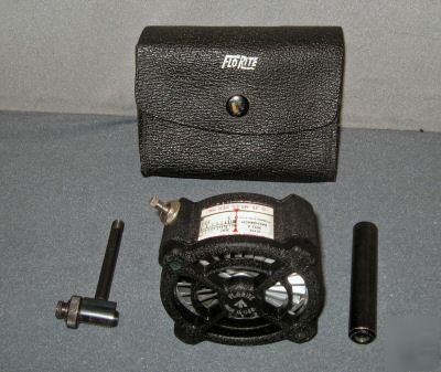 Florite bachrach anemometer wind speed guage with case
