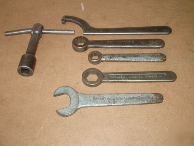 Lot of armstrong billings machinist wrenches for lathe