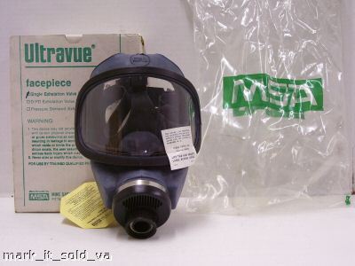 Msa ultravue full mask facepiece respirator (s) 