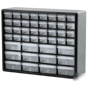 Part bin storage cabinet akro mil 44 drawer grey 10144