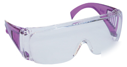 Sas killer bee clear lens/purple uv safety work glasses