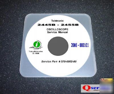 Tektronix tek 2455B oscilloscope service manual cd