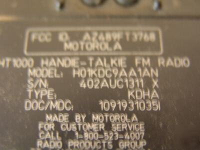 Motorola ht 1000 vhf 16 chl with charger police fire 