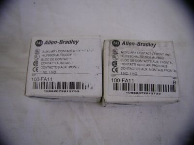 New lot allen bradley auxiliary contact 100-FA11 