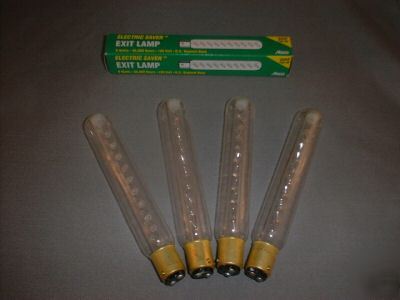 Exit bulb lamp abco save $48.00 electric saver lot of 4