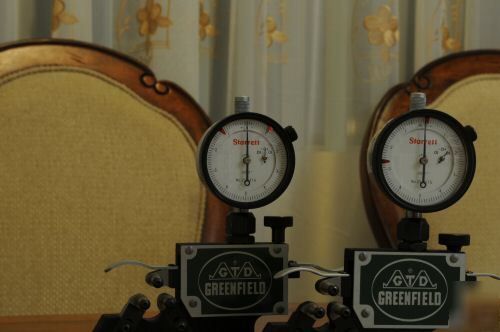 Greenfield gtd thread measuring gauge, gage, tri-roll