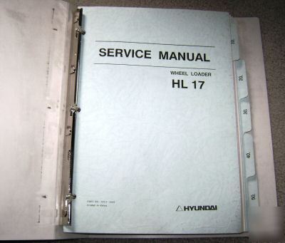 Hyundai HL17 wheel loader service repair manual book