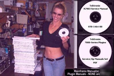 Tektronix R7903 + 54 plug-ins 63 manual 2-cd set r 7903