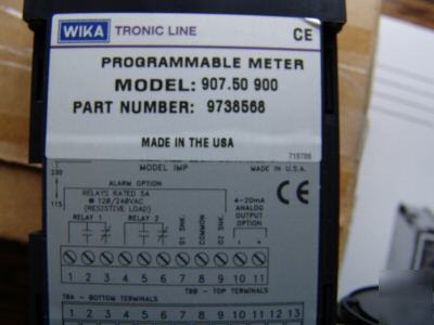 Wika instruments model 907.50.900 programmable meter