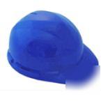 6 pt. titanium ratchet suspension hard hat blue
