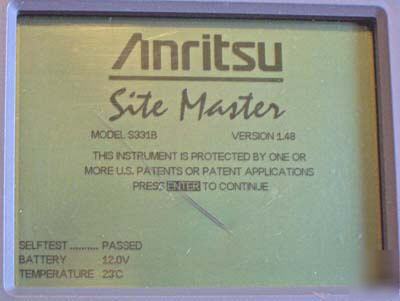 Anritsu wiltron sitemaster S331B cable antenna S331