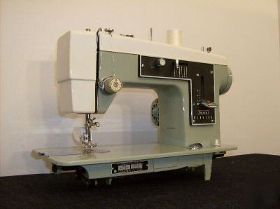 Industrial strength sewing machine with walking foot