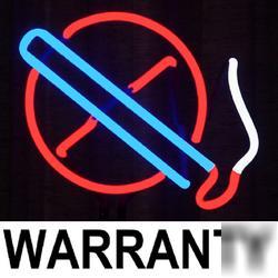 New no smoking neon sign,warning emblem light,wall