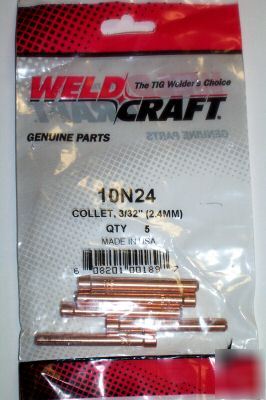 Weldcraft tig 10N21 0.020 size collets 5/pk