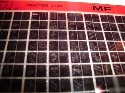 Massey ferguson 1150 tractor parts catalog microfiche