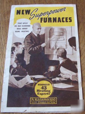New vintage ad for kalamazoo furnces superpower furnace