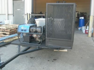 Portable welder generator on trailer