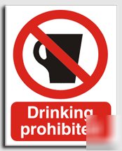Drinking prohibited sign-s. rigid-300X400MM(pr-026-rm)