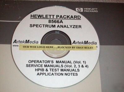 Hp 8566A service & operation manuals 6+ volume set