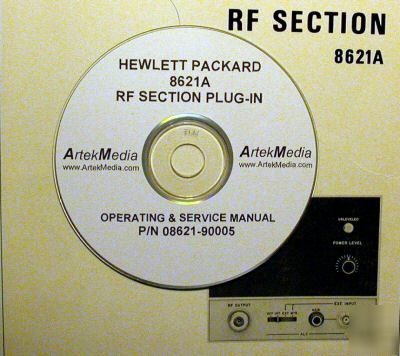 Hp 8621A operating & service manual