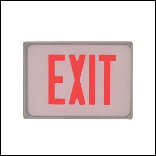 New wet location exit sign / , E3WR