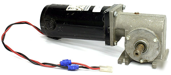Rae right angle gear motor 90VDC 65RPM 1.83A 58 in.lb.