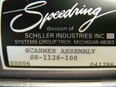 Speedring scanner assembly ss-1126-100