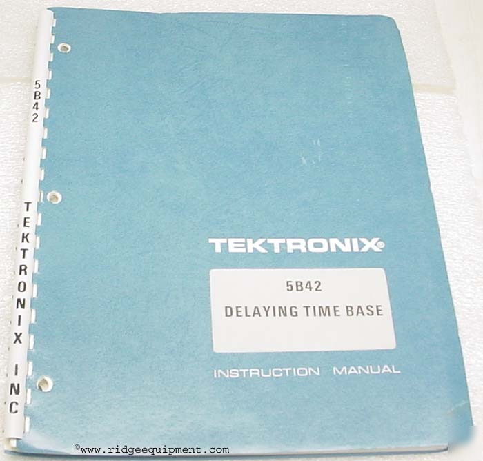 Tektronix 5B42 delaying time base manual op/service