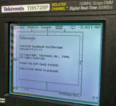 Tektronix oscilloscope THS720P low use ths-720P