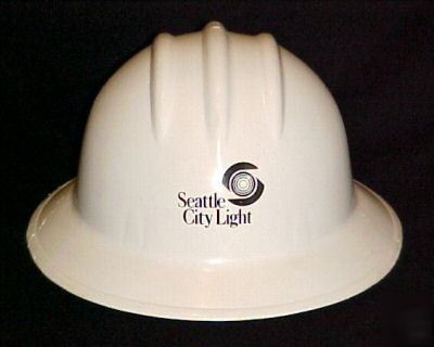 Vintage seattle city light hard hat bullard hard boiled