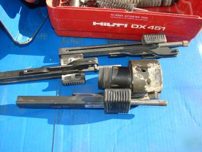 Hilti DX451 powder actuated nailer case loaded tools