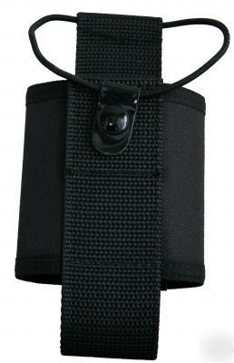 Hwc nylon police adjustable radio case- metal clip sm